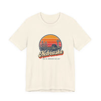 Nebraska Retro Sunset Tee