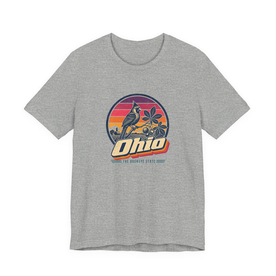 Ohio Retro Sunset Tee