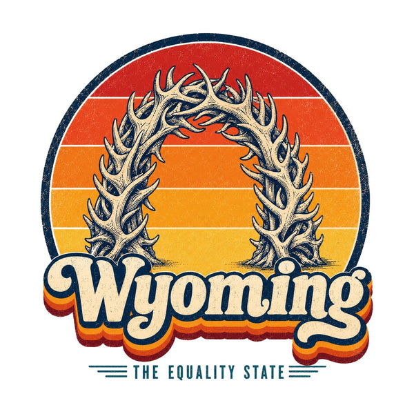 Wyoming Elk Antler Arch Tee