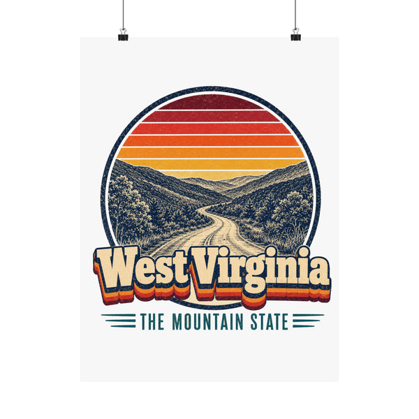 West Virginia Country Roads Poster