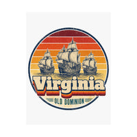 Virginia Jamestown Ships Poster
