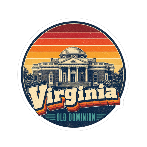 Virginia Monticello Sticker