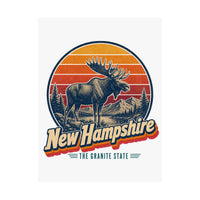 New Hampshire Bull Moose Poster