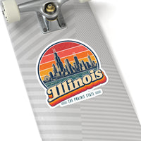 Illinois Chicago Skyline Sticker