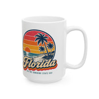 Florida Palm Trees And Beach Mug