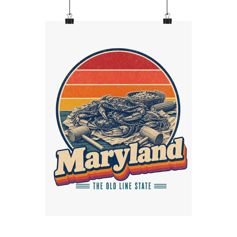 Maryland Crab Feast With Mallets Poster