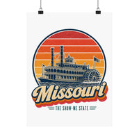 Missouri Riverboat On The Mississippi Poster