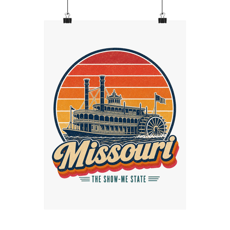 Missouri Riverboat On The Mississippi Poster
