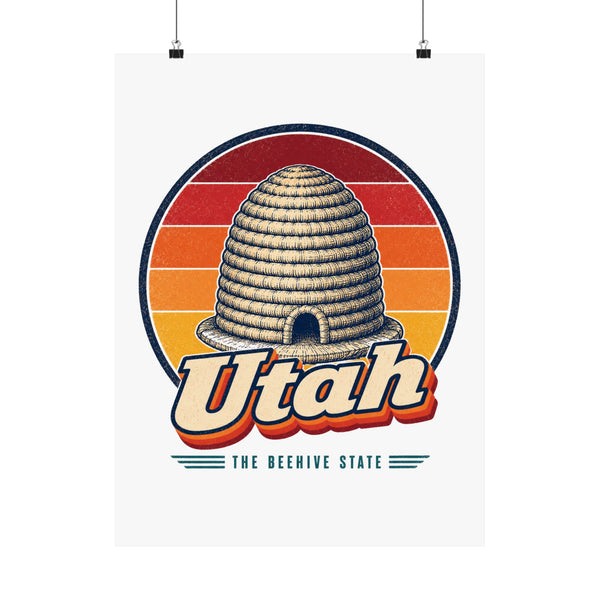 Utah Beehive Poster