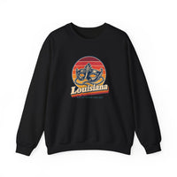 Louisiana Mardi Gras Mask And Beads Sweatshirt