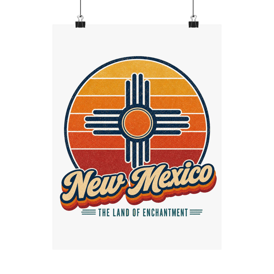 New Mexico Zia Sun Symbol Poster