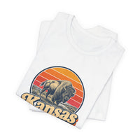 Kansas Buffalo On Prairie Tee