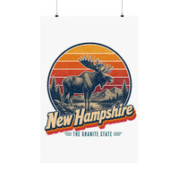 New Hampshire Bull Moose Poster
