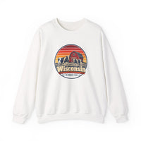 Wisconsin Dairy Cows Red Barn Sweatshirt