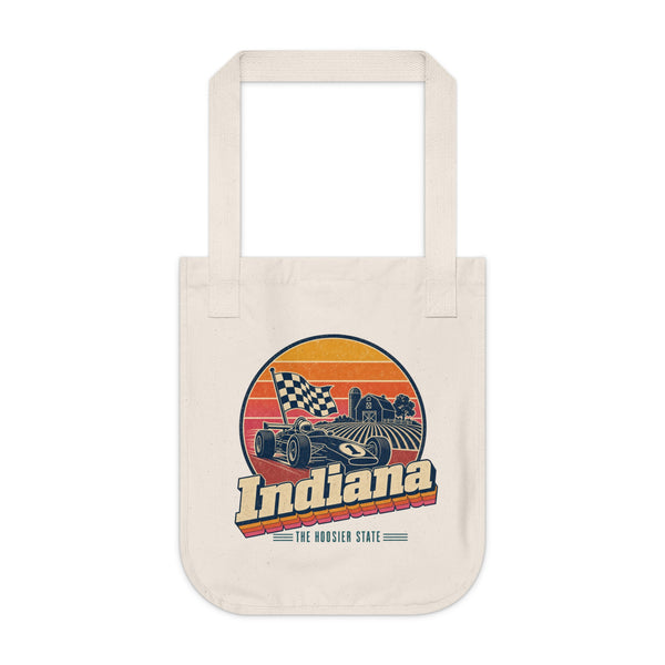 Indiana Retro Sunset Tote Bag