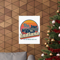 Indiana Retro Sunset Poster