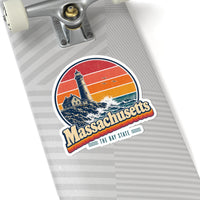 Massachusetts Lighthouse On A Bluff Sticker
