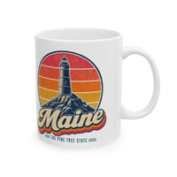 Maine Rocky Coast Lighthouse Mug