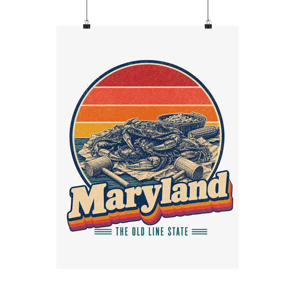 Maryland Crab Feast With Mallets Poster
