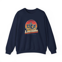 Louisiana Mardi Gras Mask And Beads Sweatshirt