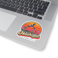 Oklahoma Retro Sunset Sticker