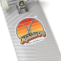 Oklahoma City Retro Sunset Sticker