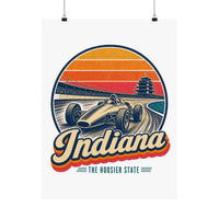 Indiana Vintage Open Wheel Race Car Poster