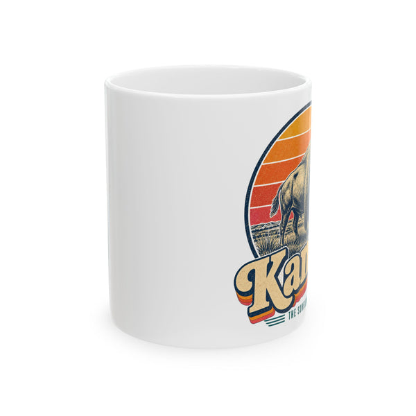 Kansas Buffalo On Prairie Mug