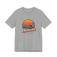 Nebraska Retro Sunset Tee