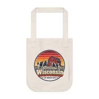 Wisconsin Dairy Cows Red Barn Tote Bag