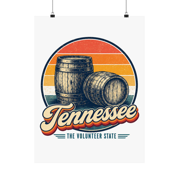 Tennessee Whiskey Barrels Poster