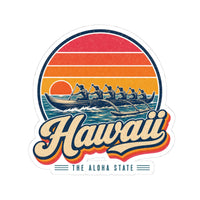 Hawaii Outrigger Canoe Sticker