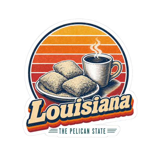 Louisiana Beignets And Chicory Coffee Sticker