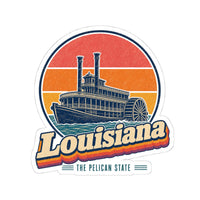 Louisiana Paddlewheel Steamboat Sticker