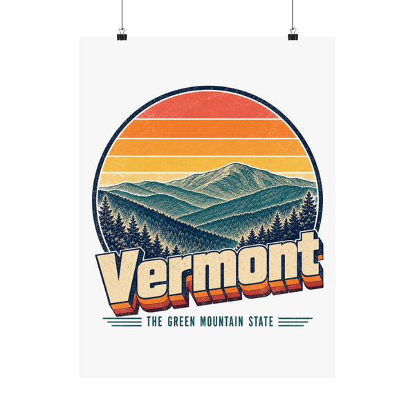 Vermont Green Mountains Poster