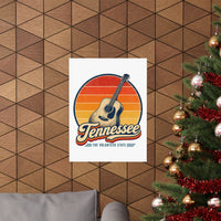 Tennessee Acoustic Guitar Nashville Poster