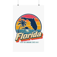 Florida Retro Sunset Poster