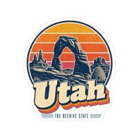 Utah Retro Sunset Sticker