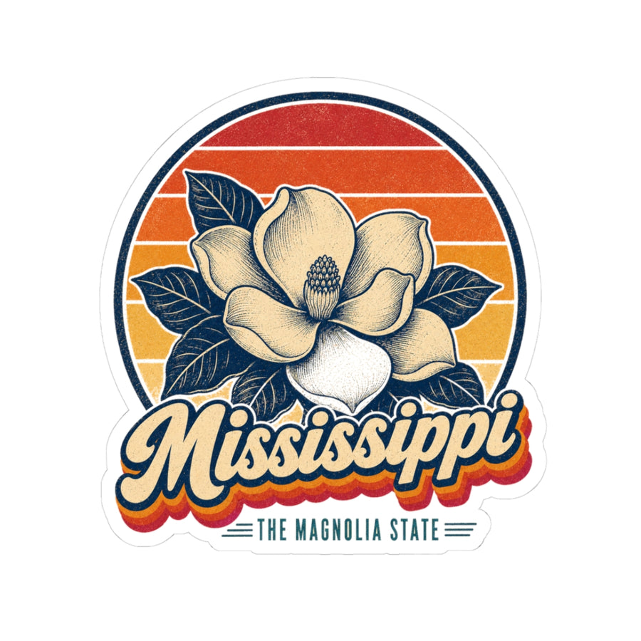 Mississippi Magnolia Blossom Sticker