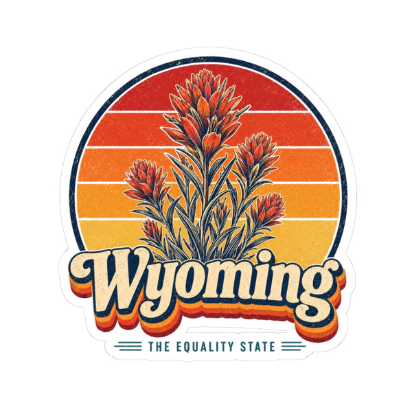 Wyoming Indian Paintbrush Sticker