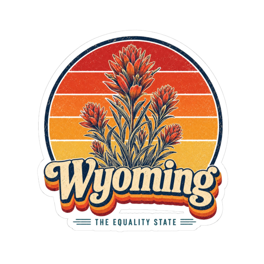 Wyoming Indian Paintbrush Sticker