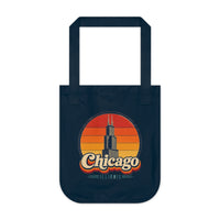 Chicago Retro Sunset Tote Bag