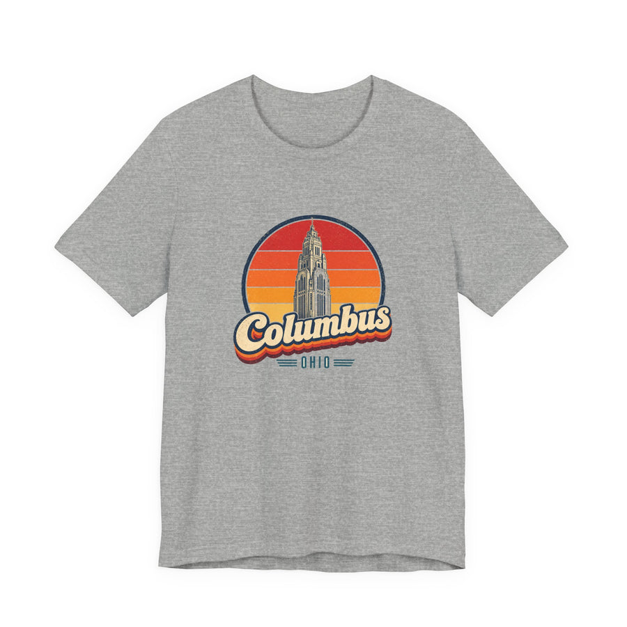 Columbus Retro Sunset Tee