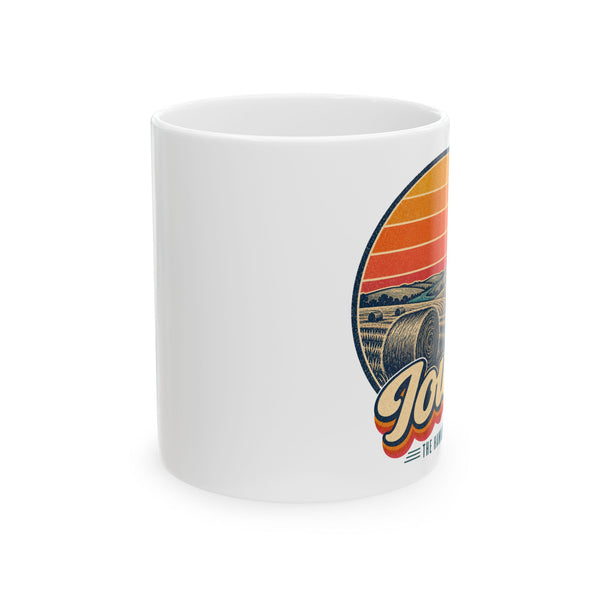 Iowa Hay Bales At Sunset Mug