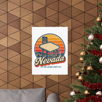 Nevada Vegas Style Neon Sign Poster