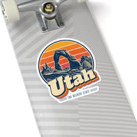 Utah Retro Sunset Sticker