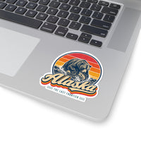 Alaska Grizzly Bear Catching Salmon Sticker