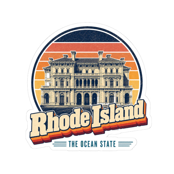 Rhode Island Newport Mansion Sticker