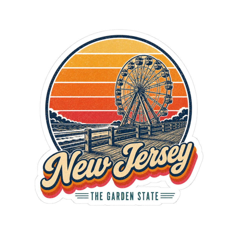 New Jersey Boardwalk And Ferris Wheel Sticker