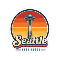 Seattle Retro Sunset Sticker
